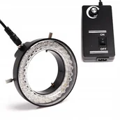 Mikroskopy i lupy - Regulowane Oświetlenie Światło Do Mikroskopu Stereoskopowego 56x LED Techrebal - miniaturka - grafika 1