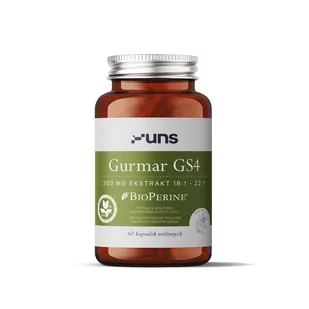UNS Gurmar GS4 300mg Ekstrakt 18:1-22:1 60vegcaps - Witaminy i minerały dla sportowców - miniaturka - grafika 1