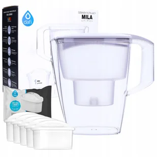 Dzbanek Dafi Mila 3L Led + 5 Wkład Unimax Do Wody - Dzbanki filtrujące - miniaturka - grafika 1