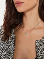 Naszyjniki - Guess Naszyjnik JUBN04 501JW Srebrny - miniaturka - grafika 1