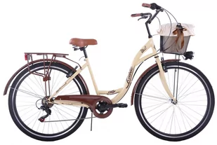 KOZBIKE City 28 7s kremowo-brązowy KOZ14-K23 - Rowery - miniaturka - grafika 1