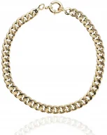 Bransoletki - Złota bransoletka 585 dmuchana szeroka pancerka 6 mm żółte złoto 585 - miniaturka - grafika 1