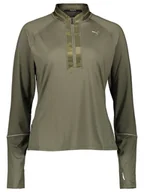 Kurtki i kamizelki sportowe damskie - Puma Kurtka funkcyjna "Run Graphic Knit" w kolorze khaki - miniaturka - grafika 1