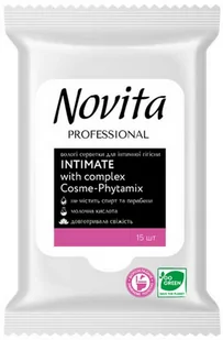 Chusteczki do higieny intymnej 15 szt. Novita Professional - Chusteczki nawilżane - miniaturka - grafika 1