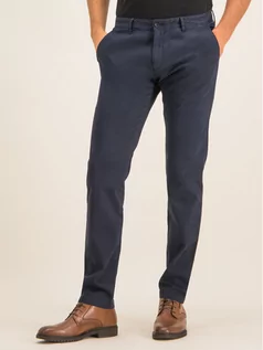 Spodnie męskie - Roy Robson Spodnie materiałowe 941-51 Granatowy Slim Fit - grafika 1