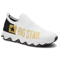 Sneakersy damskie - Big Star, Sneakersy, JJ274A142 Biały/Czarny/Złoty, rozmiar 38 - miniaturka - grafika 1