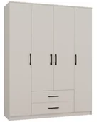 Szafy - Kaszmirowa szafa z lustrem do sypialni - Besari 4X - miniaturka - grafika 1