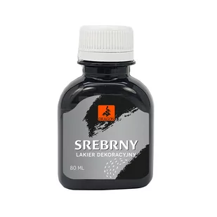 Dragon Lakier dekoratorski 80ml srebrny DLS080SR - Farby i impregnaty do drewna - miniaturka - grafika 2