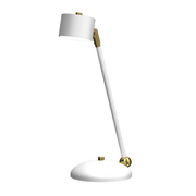 Lampy stojące - Milagro Lampka biurkowa ARENA WHITE/GOLD 1xGX53 MLP7758 - miniaturka - grafika 1