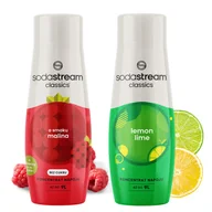 Syropy i koncentraty owocowe - SodaStream Syropy do Saturatora Malina Zero Cukru + Lemon Lime Koncentrat - miniaturka - grafika 1
