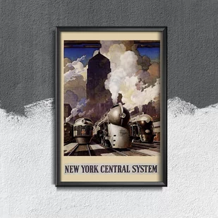 Plakat vintage System centralny w Nowym Jorku - Plakaty - miniaturka - grafika 1