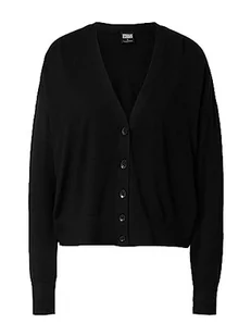 Urban Classics Damski sweter Ecovero oversize kardigan, Czarny, XS - Swetry damskie - miniaturka - grafika 1