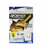 Inne akcesoria dla wędkarzy - Owner Haczyki Z Przyponem Rl335 Hak 6 Na 0,18mm - miniaturka - grafika 1