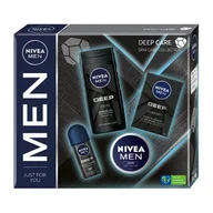 Zestawy perfum męskich - NIVEA MEN Zestaw Antyperspirant, 50ml + Woda po goleniu, 100ml + Krem do ciała, 75ml + Żel pod prysznic, 250ml - miniaturka - grafika 1