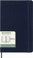Kalendarze - Kalendarz Moleskine tygodniowy L, twarda oprawa, 18M, szafirowy 25/26 - miniaturka - grafika 1