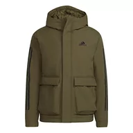 Kurtki męskie - adidas Męska kurtka Utilitas Ho JKT, Olifoc, XXL - miniaturka - grafika 1