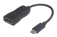 Adaptery i przejściówki - MicroConnect USB-C DisplayPort M-F Czarny USB3.1CDP - miniaturka - grafika 1