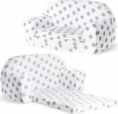 Fotele i pufy dla dzieci - Mini sofka dla dzieci, piankowa 77x35cm rozkładana - Szare pierniki - miniaturka - grafika 1