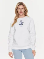 Bluzy damskie - Guess Bluza Destiny W4RQ10 K9Z21 Biały Regular Fit - miniaturka - grafika 1