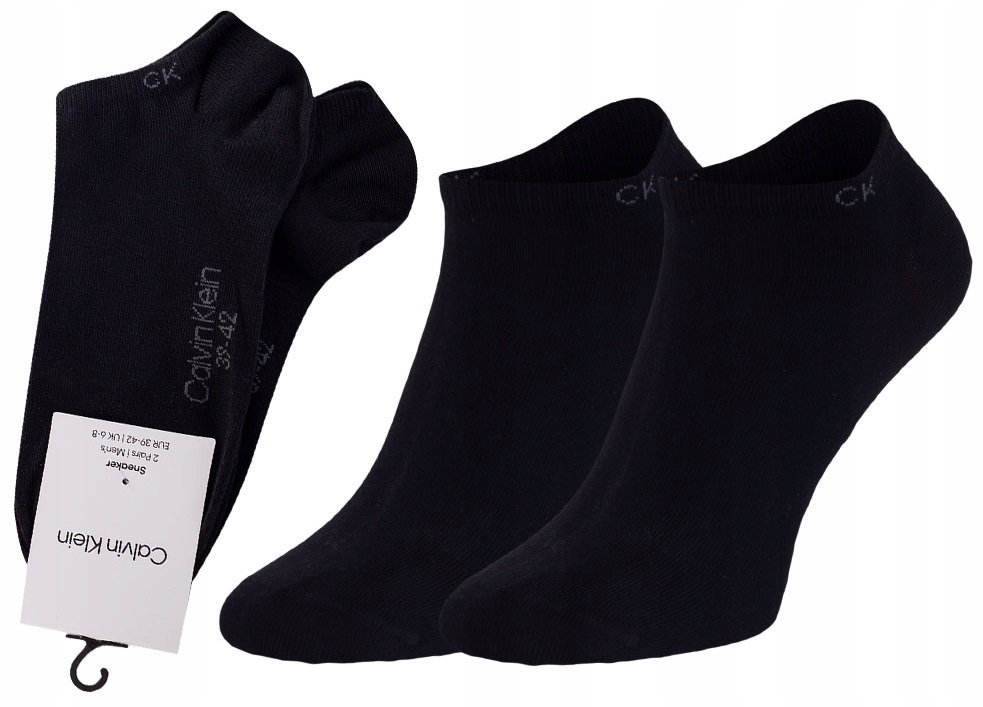 CALVIN KLEIN SKARPETKI STOPKI 3 PARY 43-46 CZARNE 3 pary