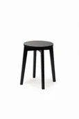 Taborety i hokery - Taboret bukowy czarny - miniaturka - grafika 1