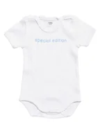 Body dla niemowląt - Niemowlęcy 3-pack body z krótkim rękawem biały Kanz r.74 - miniaturka - grafika 1