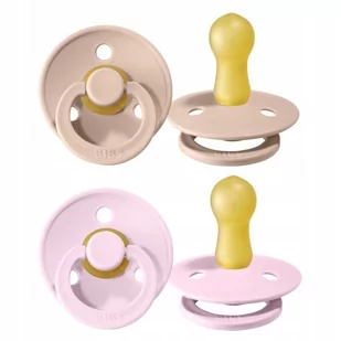 BIBS 2-PACK S BLUSH & BABY PINK Smoczek Uspokajający kauczuk Hevea - Smoczki uspokajające - miniaturka - grafika 1