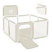 Łóżeczka i kojce - Kojec Dla Dzieci Suchy Basen Modułowy Plac Zabaw Z Podłogą Kwadrat 125X125 - miniaturka - grafika 1