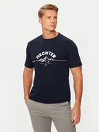 Koszulki męskie - Hechter Paris T-Shirt 75014 142919 Granatowy Regular Fit - miniaturka - grafika 1