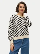 Swetry damskie - Vero Moda Sweter Lara 10310862 Beżowy Regular Fit - miniaturka - grafika 1