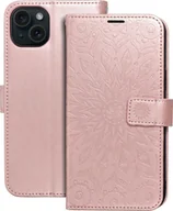Etui i futerały do telefonów - OEM Kabura MEZZO Book do IPHONE 15 Plus mandala złoty róż - miniaturka - grafika 1