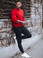 Dresy męskie - Dres męski czerwono-czarny Dstreet AX0739-XL - miniaturka - grafika 1