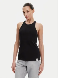 Calvin Klein Underwear Top LV00QS7492 Czarny Slim Fit - Koszulki i topy damskie - miniaturka - grafika 1