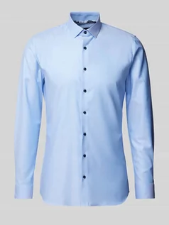 Koszule męskie - Koszula biznesowa o kroju super slim fit z kołnierzykiem typu kent model ‘Nick’ - grafika 1