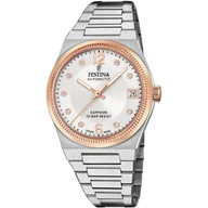 Zegarki damskie - Festina Swiss Made 20031/1 Zegarek Damski Automatyczny z różowozłotymi detalami - miniaturka - grafika 1