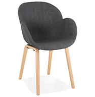 Krzesła - Kokoon Design Krzesło Design Samy szare AC02090DGNA - miniaturka - grafika 1