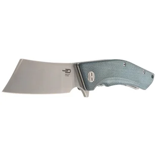 Nóż składany Bestech Cubis Blue Micarta, Stonewashed/Satin D2 (BG42C) - Noże - miniaturka - grafika 2