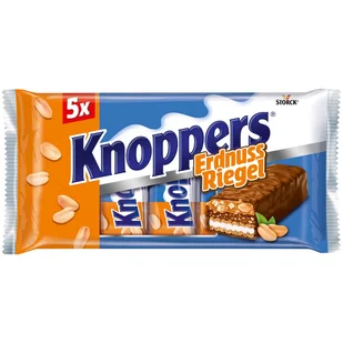 Baton orzechowy Knoppers 5x40g z Niemiec - Przekąski dla dzieci Baton orzechowy Knoppers 5x40g z Niemiec - Przekąski dla dzieci - miniaturka - grafika 1