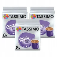 Kawa w kapsułkach i saszetkach - Zestaw 3x Kapsułki do Tassimo Milka 24 szt. - miniaturka - grafika 1
