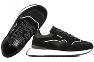 Sneakersy męskie - Big Star NN174321 906 Buty Sportowe Sneakersy Męskie czarne - miniaturka - grafika 1