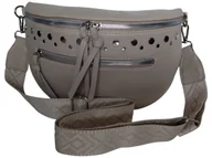 Torebki damskie - Nerka Damska Na Ramię, Torebka Damska Listonoszka, Mała Saszetka, Beżowy - miniaturka - grafika 1