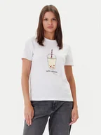 Koszulki i topy damskie - ONLY T-Shirt Fun Life 15349901 Biały Regular Fit - miniaturka - grafika 1