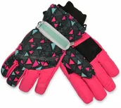 Rękawiczki dla dzieci - Rękawice narciarskie dziewczęce Scorpio Różowe - miniaturka - grafika 1