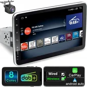 Radia samochodowe - LEROAADZ Radio samochodowe Android GPS 9''DAB+ Carplay 1Din 8Core 2G+32G - miniaturka - grafika 1