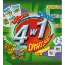 Alexander 4 w 1 Dinozaury - Gry planszowe - miniaturka - grafika 1