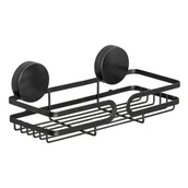 Półki łazienkowe - Czarna ścienna półka łazienkowa Wenko Static-Loc® Pavia, szer. 26 cm - miniaturka - grafika 1