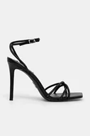 Sandały damskie - Steve Madden sandały Slayed kolor czarny SM11002948 - miniaturka - grafika 1