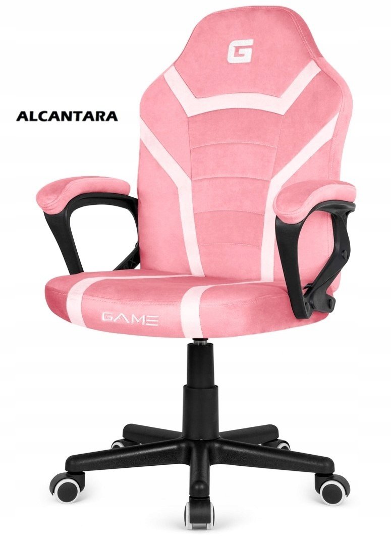 Fotel obrotowy do biurka Mario Alcantara Pink White