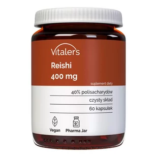 Vitaler's Reishi (Lakownica żółtawa) 400 mg - 60 kapsułek - Witaminy i minerały - miniaturka - grafika 1