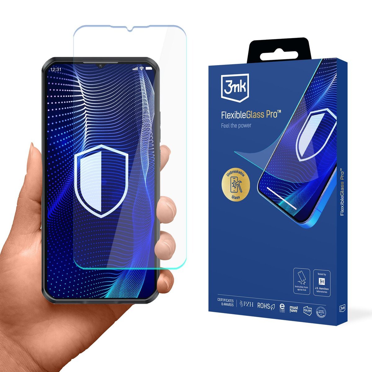 Szkło hybrydowe na ekran do Oukitel WP52 - 3mk FlexibleGlass Pro